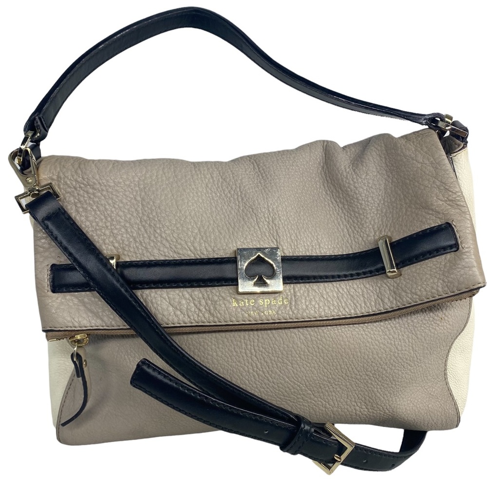 KATE SPADE PEBBLED LEATHER SATCHEL PURSE HANDBAG CROSSBODY